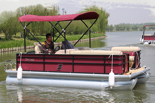 Aluminum alloy float sightseeing boat 4.98m