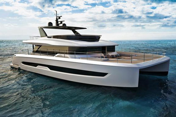 Twin body luxury yacht